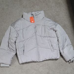 YoungLA Kids Light Gray Puffer Jacket